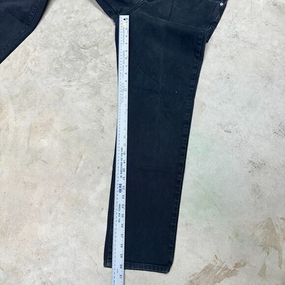 Calvin Klein Men Denim Jeans Black Sz 32W x 30L Straight Leg Relaxed Fit VTG - Picture 6 of 6